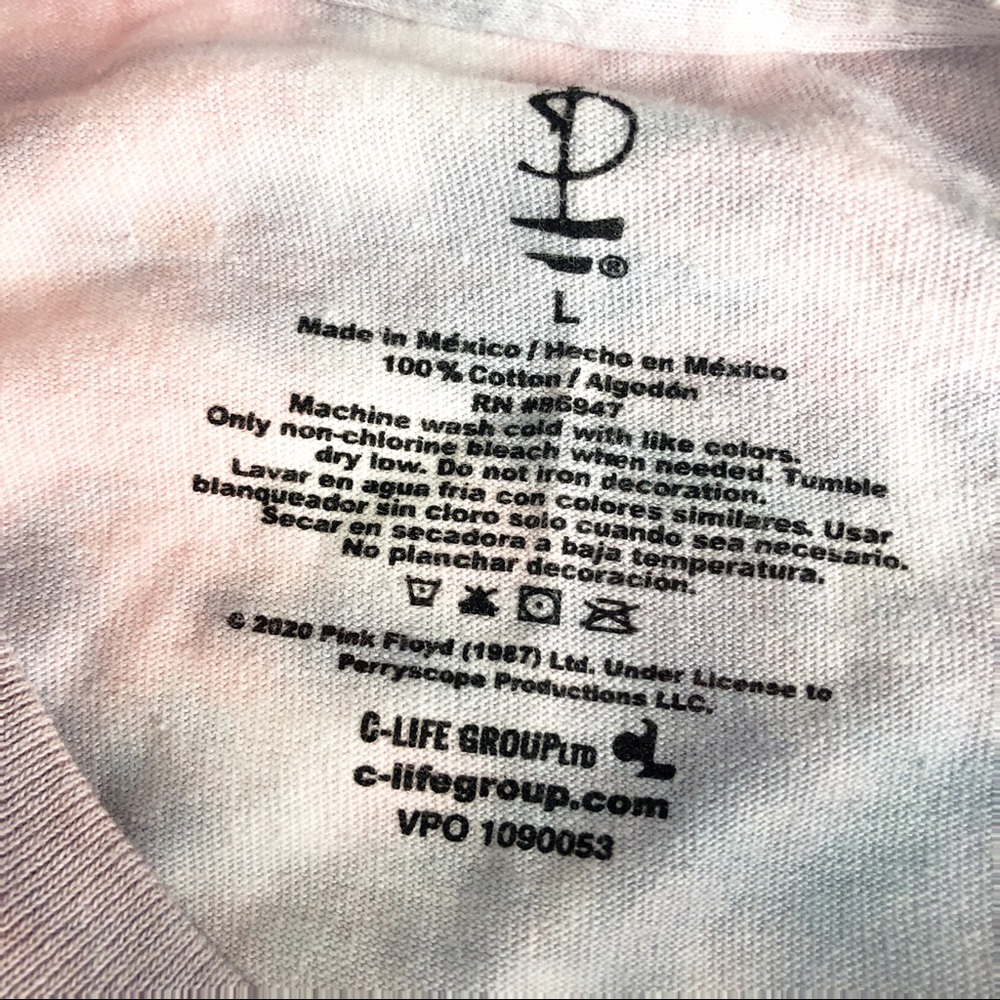 Pink Floyd London 1973 Tie Dye Tee Shirt - Picture 10 of 10